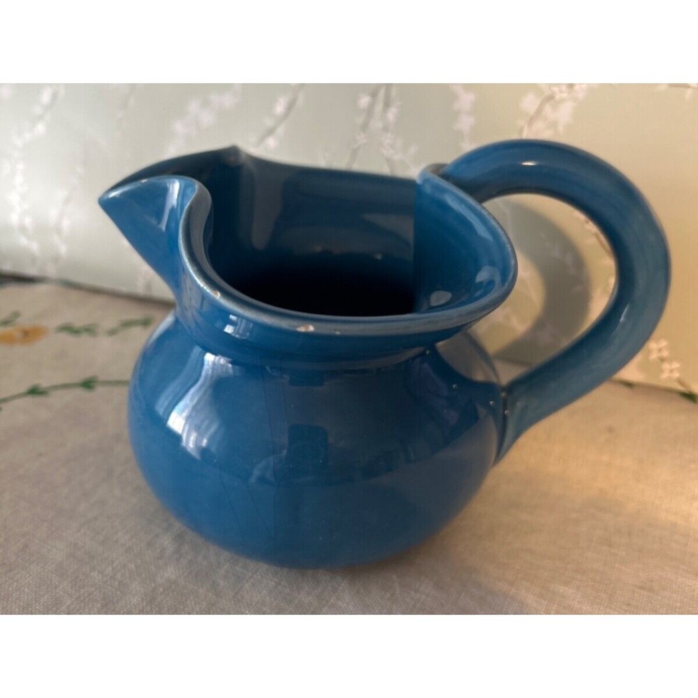 Vintage Maioliche Jessica Scalloped Creamer Pitcher Vase Made in Italy